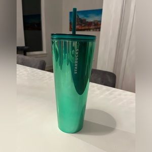 Starbucks Tumblers- used once or twice each. Straws included.